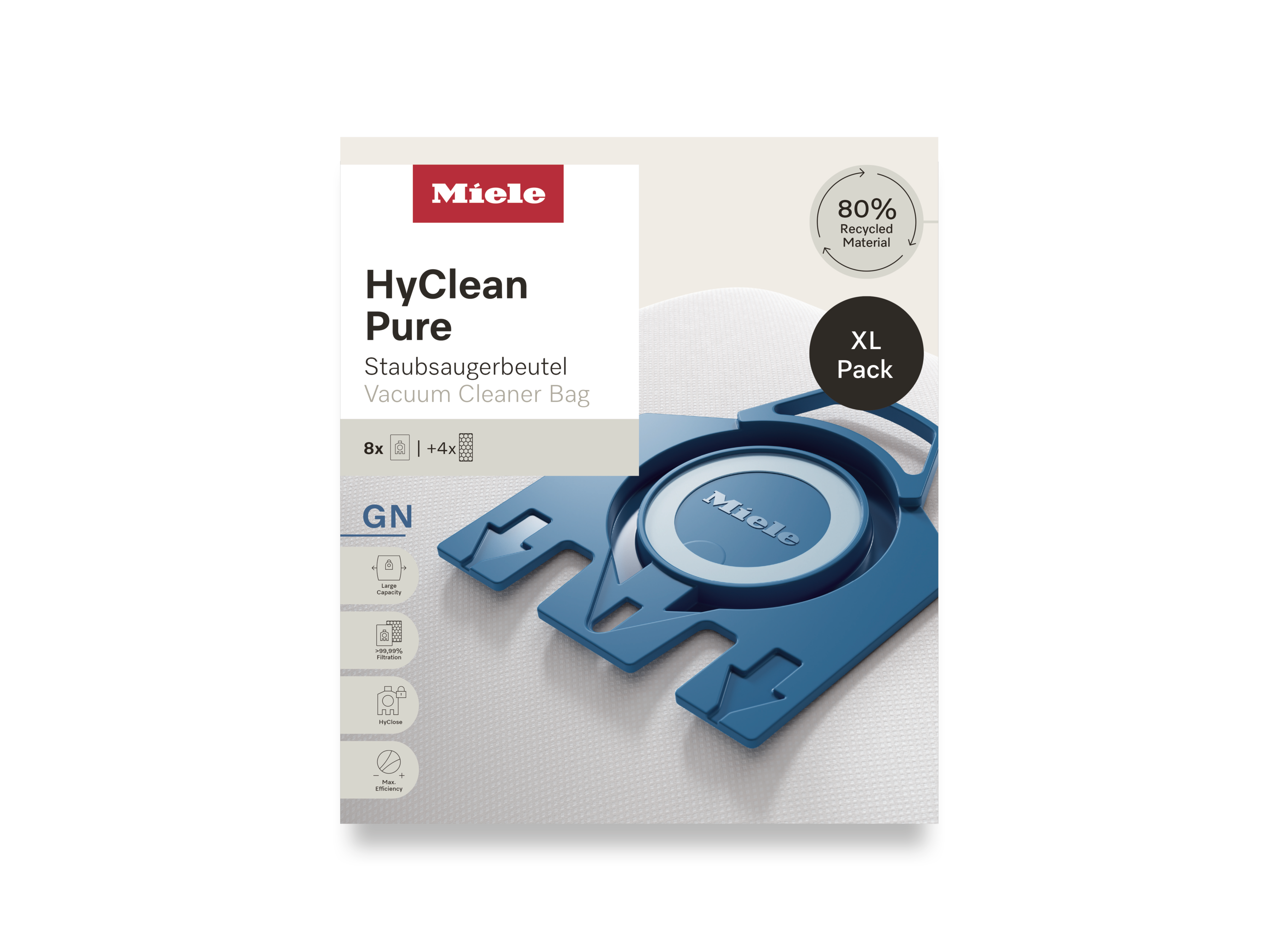 Комплект мешков-пылесборников HyClean Pure GN XL Miele купить в Омске | Всегда в наличии! | Артикул 12497870 | Официальный сайт