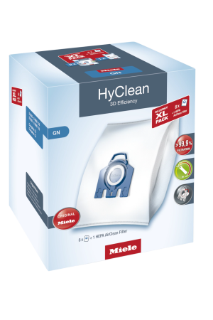 Комплект мешков пылесборников Allergy XL Pack 2 HyClean GN + фильтр HA 50 Miele купить в Омске | Всегда в наличии! | Артикул 10632880 | Официальный сайт